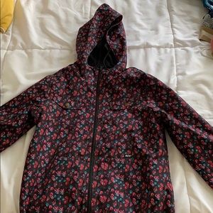 Floral windbreaker